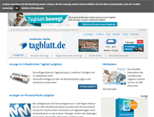 Tablet Screenshot of anzeigen.tagblatt.de